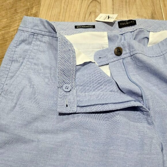 New Talbots 18WP Petite Light Blue Relaxed Chino Ankle Pants Trouser Women 41x27 - Picture 5 of 15